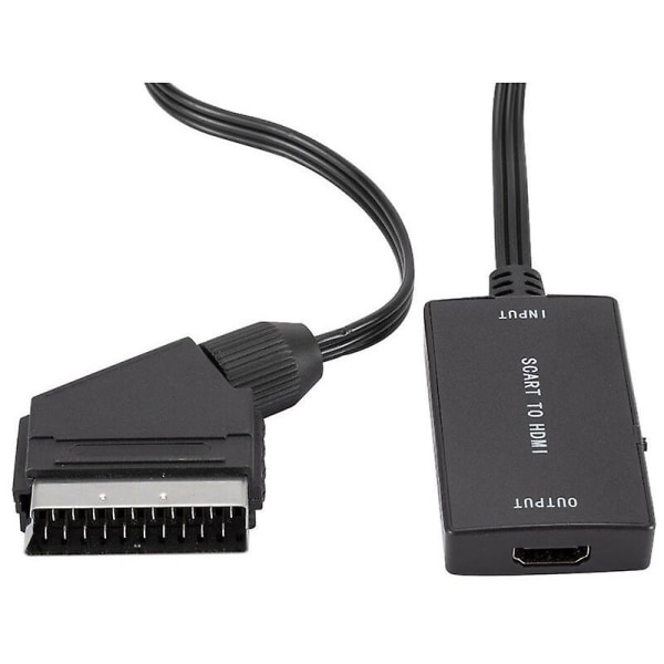 Hdmi-kaapeli Scart-HDMI-muunnin Scart-HDMI-sovitin 1080p/720p HD-video-äänimuunnin USB -kaapelilla (FMY)