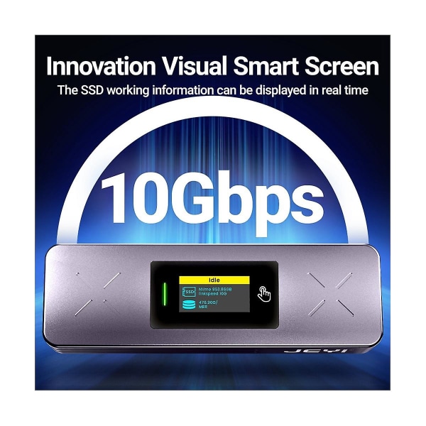 I9x Smart M.2 Nvme / Sata Ssd -kotelo, USB 3.2 Gen 2 10gbps, ulkoisen M2-sovittimen case M- (FMY)