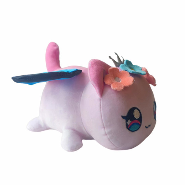 Aphmau plysj søt krone katt plysjdukke perfekte gaver til jenter bursdag nyttår jul  (FMY) Moon Cat