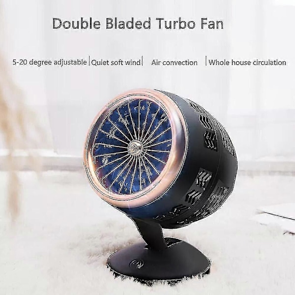 350W USB-virtalähde lämmitin tuuletin kannettava tuuletin nopea lämmitys termostaatti kotiin (FMY)