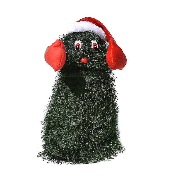 Desktop juletre Elektrisk julenissedukkemusikk Roterende juletregaver til barn (FMY)