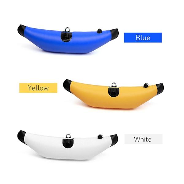 2 stk. Kajakk PVC Oppblåsbar Støtteflåte Kajakk Båt Fiske Stående Flåte Stabilisator (FMY) White