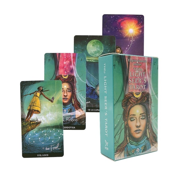 Tarotkort på spansk - spådomsdakk for nybegynnere med guidebok, brettspill, astrologi-prediksjoner, spansk tarot (FMY)