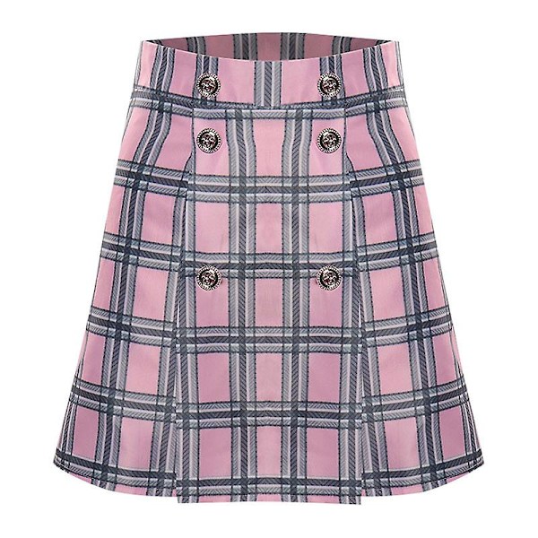 Onsdag Cosplay Addams Piger Enid Sinclair Cosplay Kostume Skjorte Skørt Outfits Halloween Karneval Dragt Til Kvinder Pink Rygsæk (FMY) skirt L