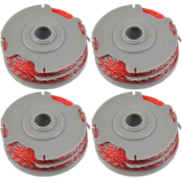 4 X Trimmer Strimmer Spole & Line Dobbelt Autofeed Kompatibel Flymo Fly021 (FMY)