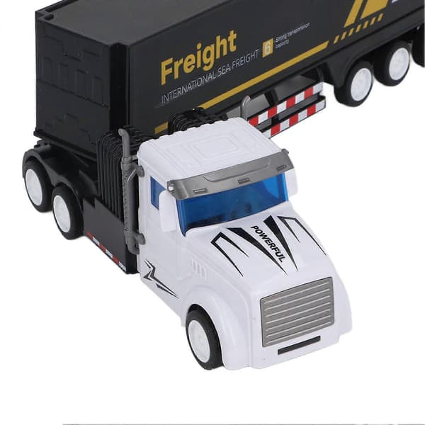 Containerbil Leksak Hög Simulering Förlängd Vagn Container Släpvagnsmodell Tröghetsbil Leksak Typ 2 (FMY)