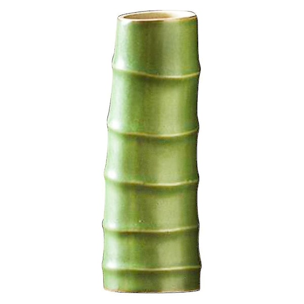 Ceramic Imitation Bamboo Vase Creativity Flower Arrangement Vase Home Office Decor  (FMY)