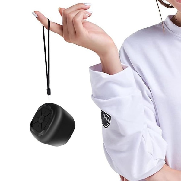Trådlösa bärbara mini Bluetooth högtalare med stort ljud, trådlös stereo, metallhölje, minimalismdesign, android/ipad/iphoneblack (FMY)