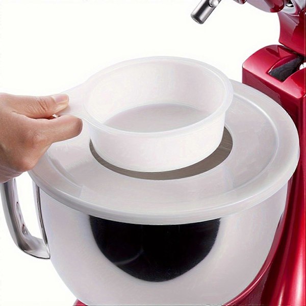 Mikserbollelokk for KitchenAid 4.5-5 Qt Kjøkkenmaskin Anti-Sprut Beskyttelse Gjennomsiktig Lokk med Ekstra (FMY) 2 Pack transparent