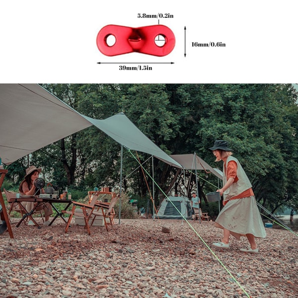4x 4mm heijastava köysi-telttaköysi säätökiristimillä Vetotelttaköysi (FMY)