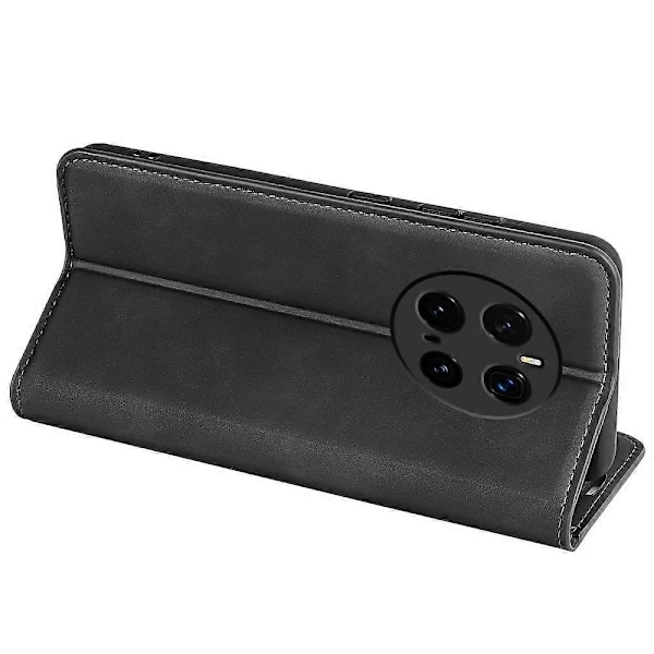 For Honor Magic7 Pro 5G Etui Skin-Touch Læder Wallet Telefon Cover (FMY) Black