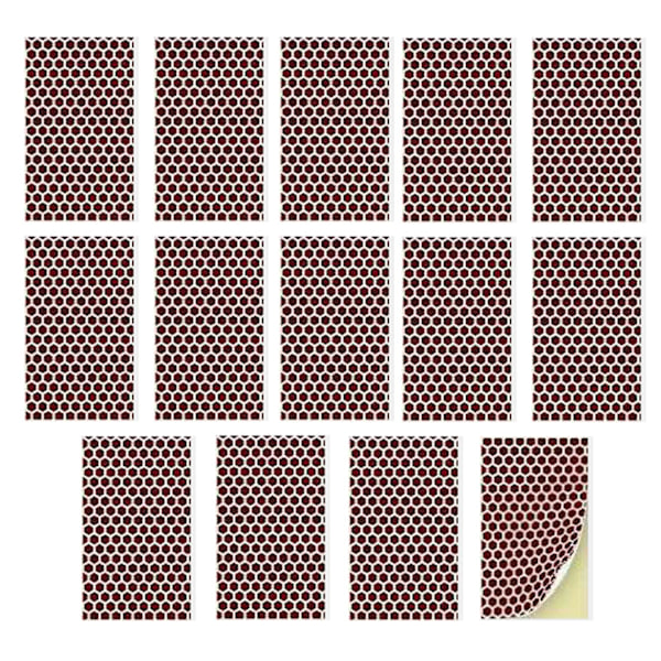 Tulitikku fosforipaperi Aikaa säästävä itseliimautuva Hunajakenno muoto Esi-leikattu Kiinteä tulitikku sytytin arkin Kynttilän lisävarusteet  (FMY) Brown