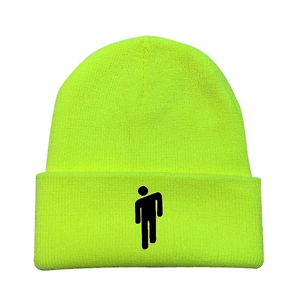 Billie Eilish Neulohattu Unisex Hip Hop Hat Keltainen Muodikkaat Huppari Villatakki (FMY) A