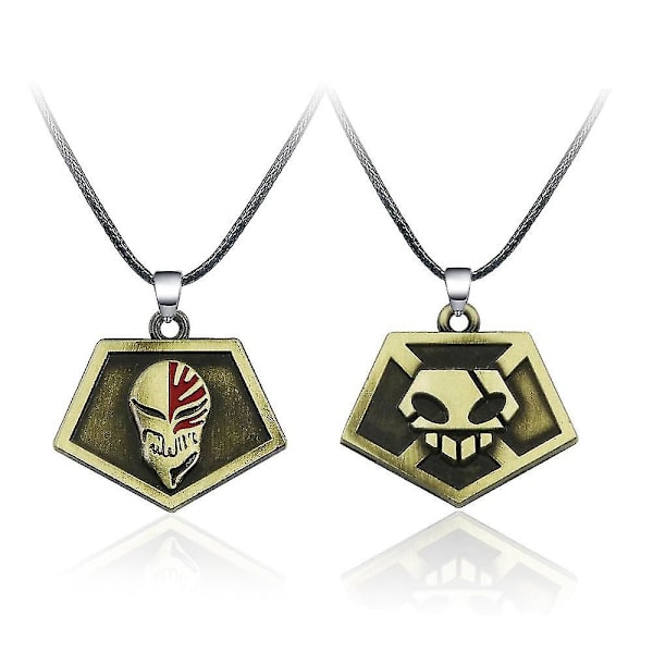 Anime Bleach Mask Halskette Cosplay Amulett Legierung Halskette Anhänger Schmuck Requisiten Zubehör Weihnachtsgeschenk  (FMY) D