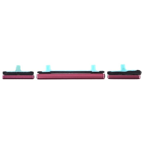 For Samsung Galaxy S8 G950/S8+ G955 3Pcs/Set OEM På/Av og Volum Sideknapper  (FMY) Red Samsung Galaxy S8