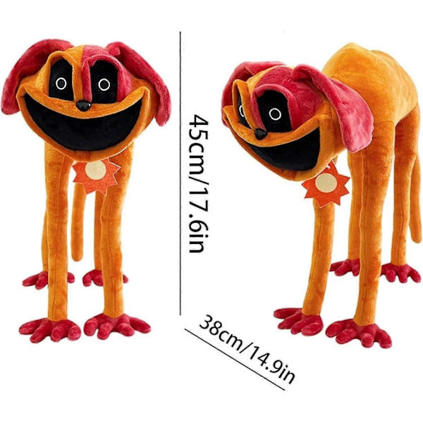 2024 Smilende Critters Plushies Plysj Leke, Passer for Fans, Bursdagsgaver (DogDay, 15.7 tommer -Sy  (FMY)