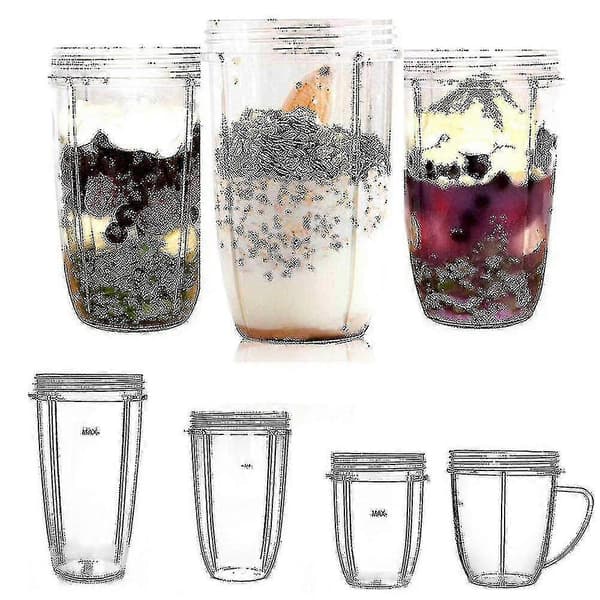 18/24/32oz Kopper Reservedeler Kompatible Nutribullet 600w/900w Blender()-e (FMY) 18OZ with Handle