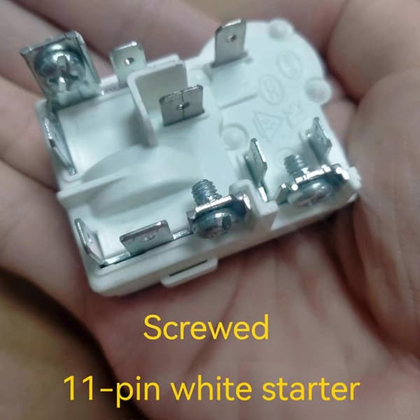 Kylskåpskompressor PTC Startmotor 11 Stift Vit Startmotor Zhb40-105P15C (FMY)