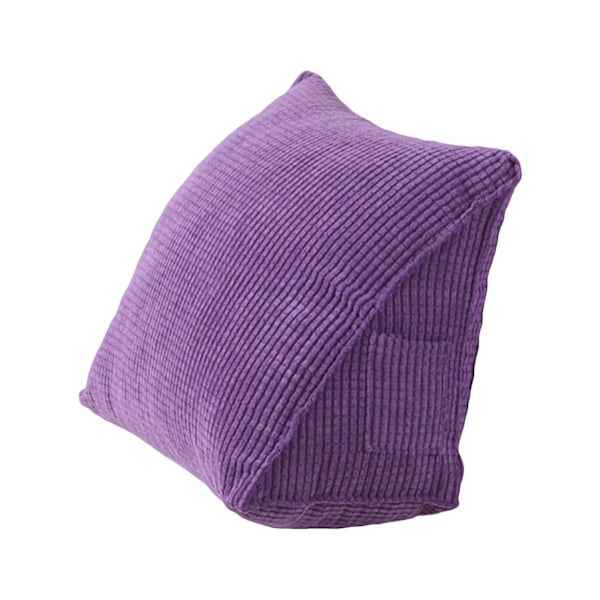 Kolmiotyyny Mukava lukutyyny vetoketjutaskulla Kolmiokiila Pieni selkätuki (FMY) purple