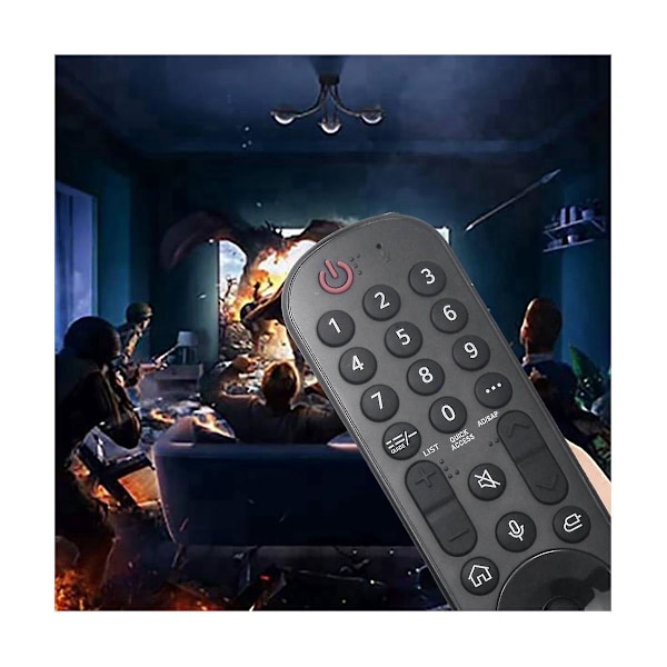 Erstatningsfjernkontroll MR22GA AKB76039907 for LG UHD/HDTV/OLED 4K Smart TV (FMY) Black