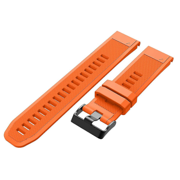 Garmin Fenix 5 Justerbar Silikon Sportsreim med Svart Spenne (FMY) Orange Garmin Fenix 5