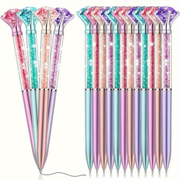 16 kpl Kristalli Kuulakärkikynät - Taide & Käsityö Piirustus & Maalaus Tarvikkeet - Elegantti Työpöydän Tarvikkeet Hienoilla Uutuussuunnitteluilla (FMY) 16pcs