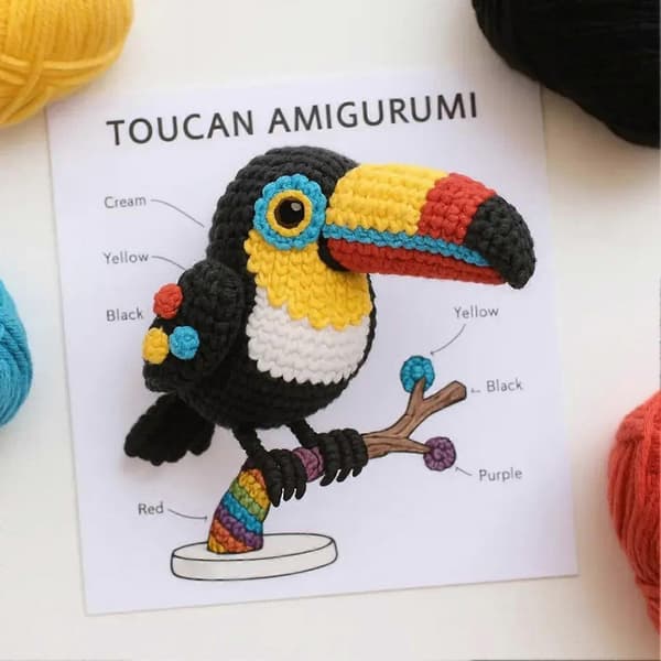 Hæklesæt 2025 24 dage Strikket sæt Inspirerende hækledukker Jule-nedtælling (FMY)