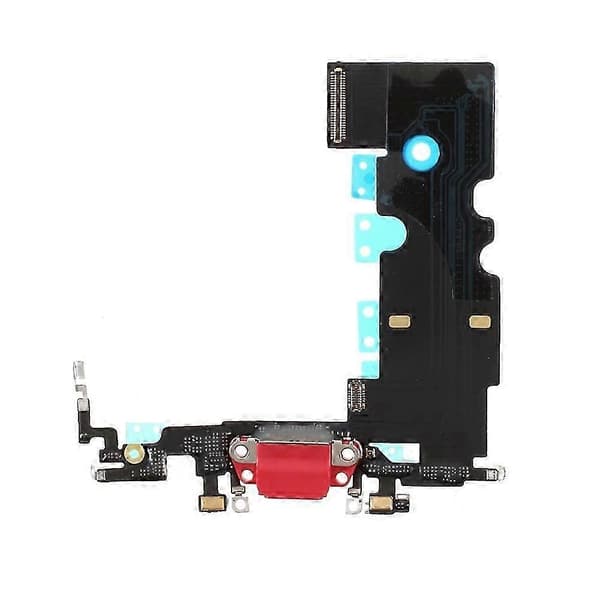 Tail Plug For Iphone Se (2020) Oem Demontering Dock Connector Ladeport Flex Kabel Erstatning - (FMY) Red
