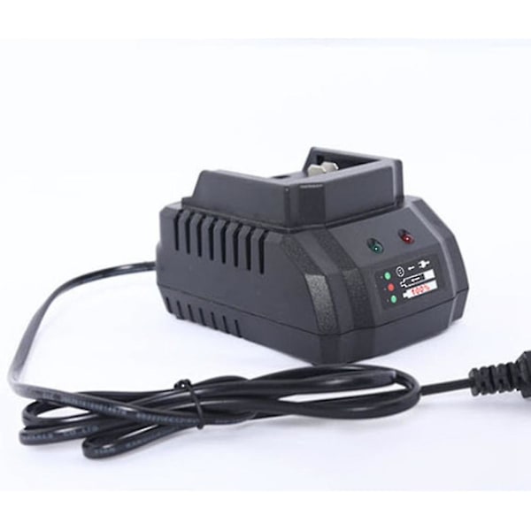 Oplader kompatibel Lithium 18v 21v Batteri Anvendelig Til Ledningsfri Boremaskine Slibemaskine Elektrisk Værktøj Eu Stik (FMY) black