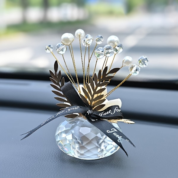 Bohemian Glass Lucky Bouquet Koti- ja Toimisto Sisustus - Yleinen Kausikoriste Keskipisteenä Dekoratiivisella Lasialustalla - Ei Virtaa - Höyhenetön (FMY) C