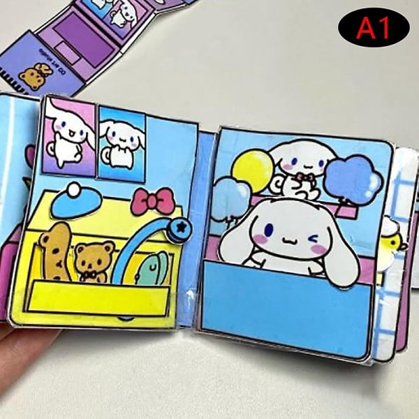 Hiljainen kirja Sanrio Doudou -opetuskirja kotitekoinen Kuromi-kirjamelodia QuietBook (FMY) Multicolor A1