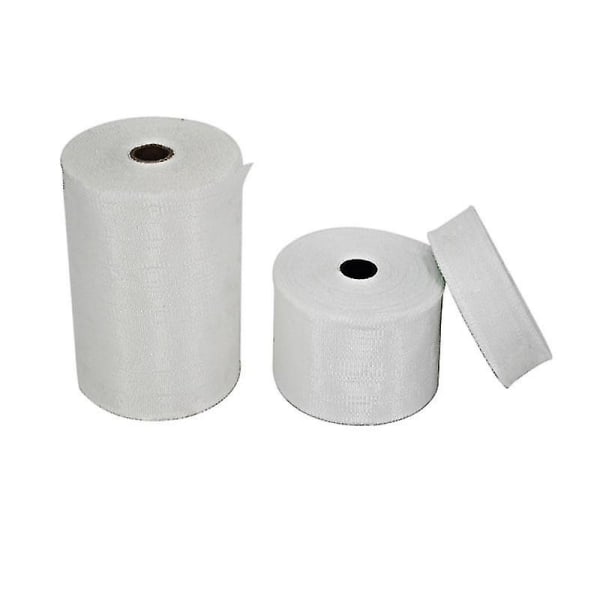 1 rull hvit glassfiberduk tape, glassfiber vanlig vev sømmer, høy styrke, høy temperaturmotstand (FMY) 15cm 1m