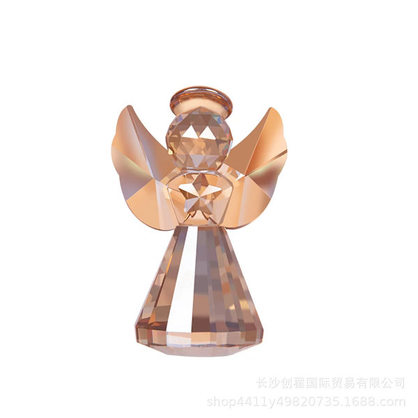 Kreativa ängelkristallhantverk figurer babyfödelsedagsfestgåvor bröllopspromotionsgåvor (FMY) Angel-Champagne Crystal Angel