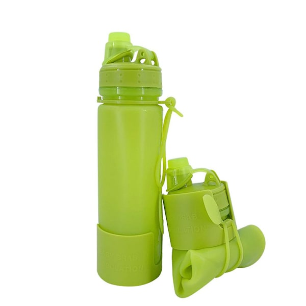 1 st 500 ml Sport Mjuk Vattenflaska Vikbar Flask (FMY) Blue