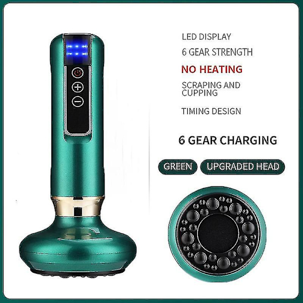 Elektrisk Massar Vakuumsug Guasha Anti Cellulite Skrapa Infraröd Massaterapi (2 produkter) (FMY) 6 levels*No heating