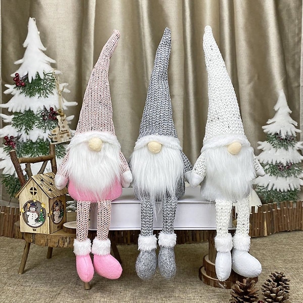 Christmas Faceless Doll Gnome 2023 Hyvää joulukoristeita kotiin joulukoristeisiin Xmas Navidad Natal New Year 2024 (FMY) 9