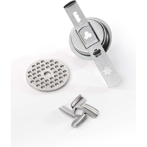GSW 588423 Kødhakker Aluminium Størrelse Nr. 8 med Pasta-tilbehør og Støder (FMY)