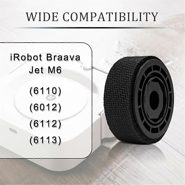 Hjuldæk Udskiftning til M6 (6110) (6012) (6112) (6113) Ultimate Wi-Fi Connected Robot Anti- (FMY) Black