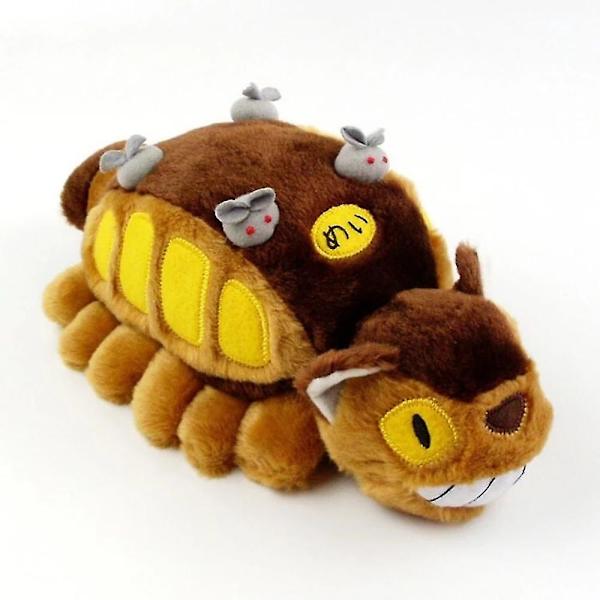 Mike 30cm Söta Cartoon Animation Buss Katt Docka Mjuk Plysch Djur Leksaker Fylld Totoro Kawaii Present Leksaker För Barn (FMY)