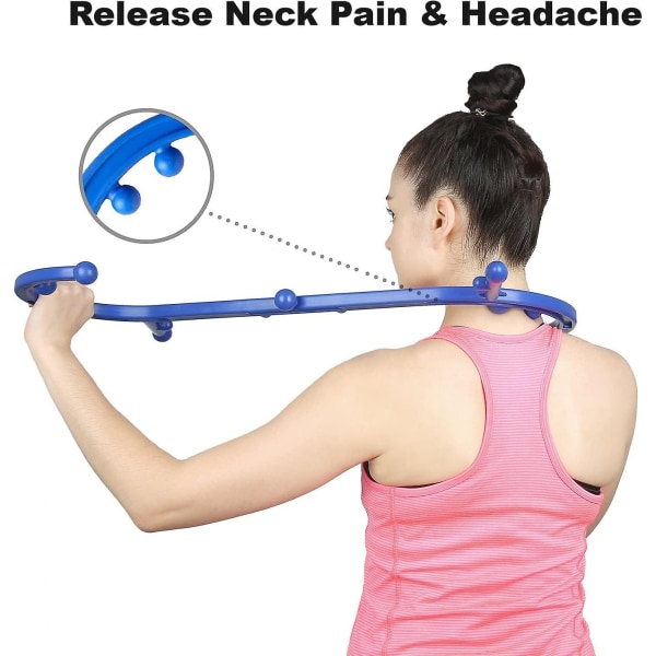Triggerpunktsmassagerverktyg för självmassage, massageapparat för nedre rygg, nackmassager, axelmassager (FMY)