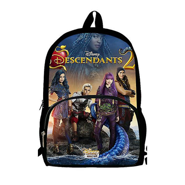 3 st Descendants 3 Ryggsäck Flickor Pojkar Pennfodral Skolväska Anime Cartoon Ryggsäck Laptop Laptop Present Till Barn  (FMY) only backpack4