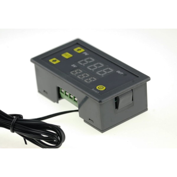 Digital temperaturregulator med hög noggrannhet Templarm Termostat DC 12v 20a Lcd för kylning Värmemätare (FMY)