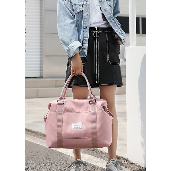 Weekendbag for kvinner - Søt reiseveske, treningsbag, håndbagasje, overnattingstaske, medium (FMY)