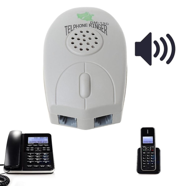 75db Extra högt Telefon Ringer Förstärkare Fast telefon Ringer Ljud Ringsignaler