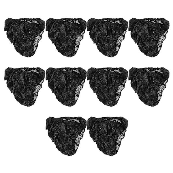 10-pack Svarta Engångsunderkläder Herrar Kalsonger Underkläder Herrkalsonger (FMY) Black 24X22X0.4CM