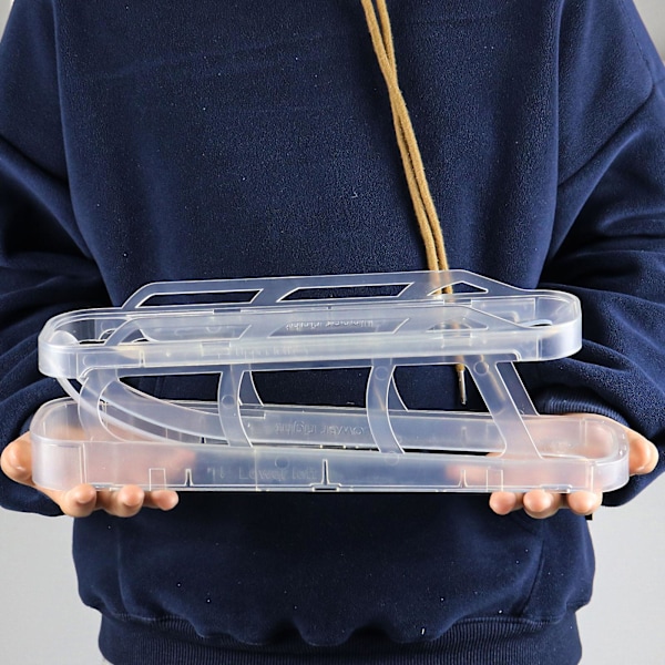 Jääkaapin Munanjakaja Munanjakaja Automaattinen Munan Kääntäjä Jääkaapin Rullaava Munanpidike Automaattisesti Rullaava Munan Säilytysastia Fo  (FMY) transparent  2pcs