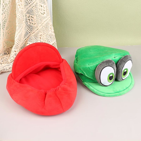 Anime Peli Mario Odyssey Pehmohattu Uutuus Vihreä Punainen Lippis Cosplay Pukuun Halloween Syntymäpäivälahjat (FMY) Red