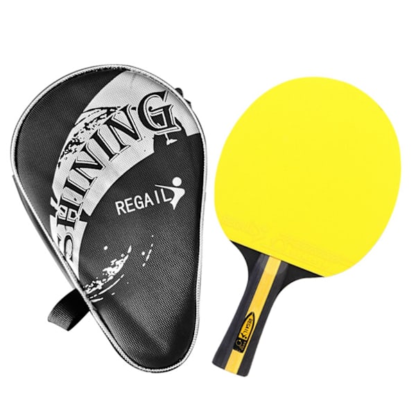 Ping Pong-racket Bordtennisracket med Bärväska (FMY) Yellow Only paddle