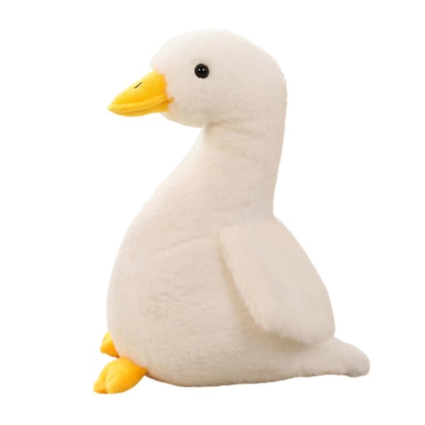 Ihana Ankka Pehmolelu Pehmeä Täytetty Leikkikalu Lapsille Halattava Tyynylahja 30/40cm  (FMY) White 30cm