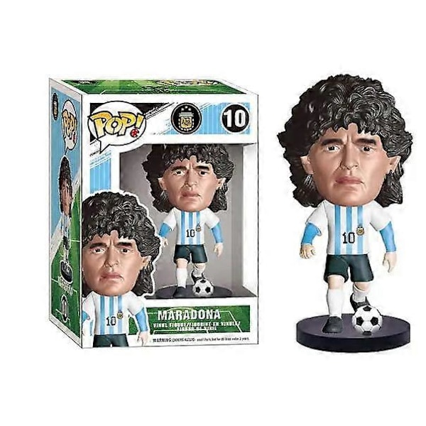 Ny Stil Funko Fodboldstjerner Sort Guld Edition Lionel Messi 10# Actionfigurer Samling Statue Model Dukke Julegave (FMY) I W